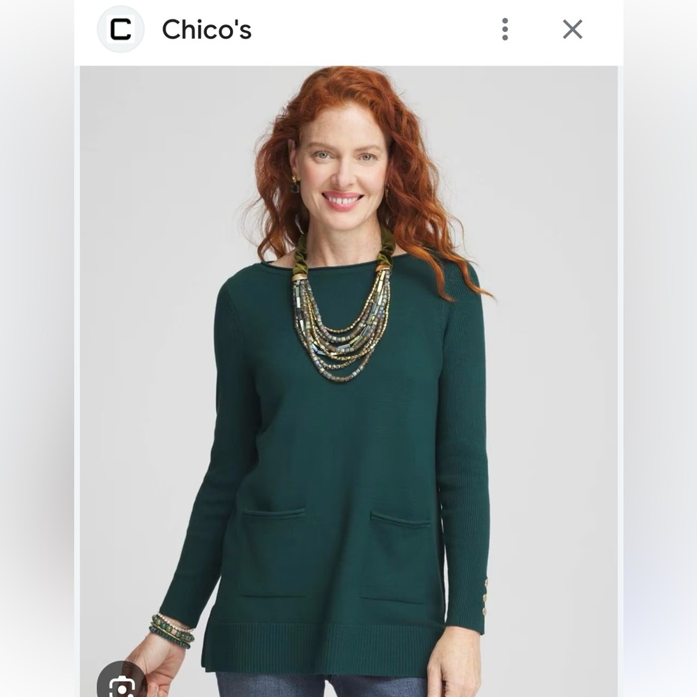 Chico's Deep Emerald Sweater